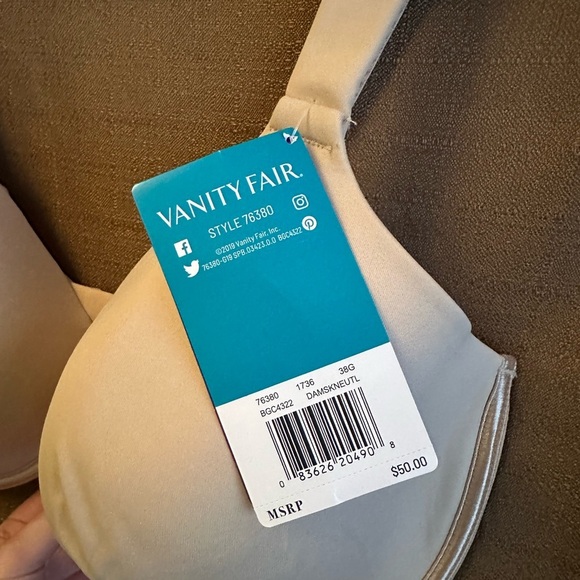 Women's Cream Underwire Bra - Picture 4 of 5